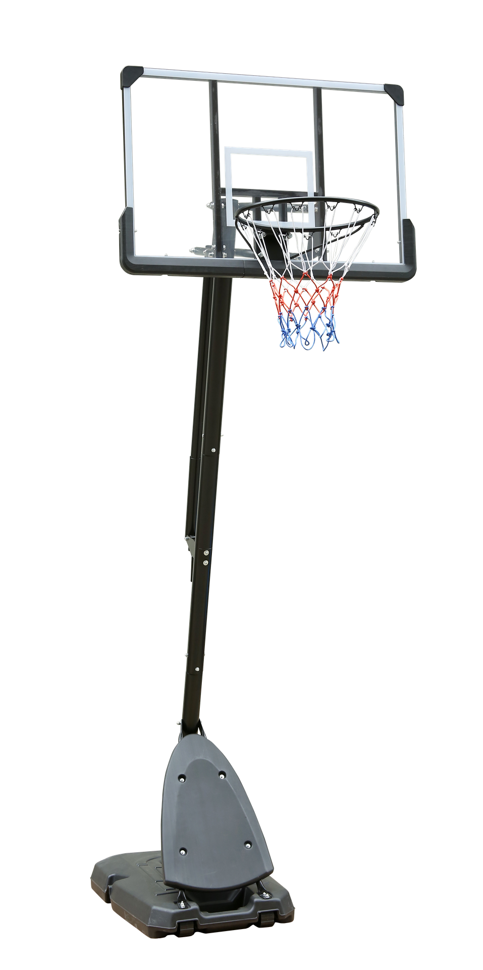 Height Adjustable Basketball Hoop, 7.5 to 10ft Adjustable Basketball Stand with 44 Inch Backboard, Portable Basketball Goal System with Stable Base and Wheels, Use for Outdoor