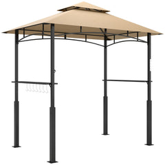 Dark Brown Outdoor Grill Gazebo  8' x 5' Gazebo Shelter