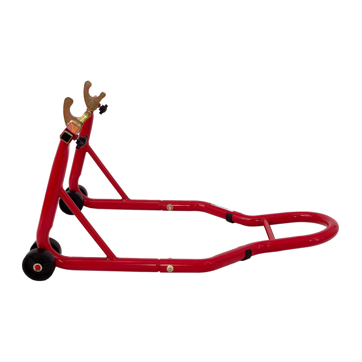 Motorcycle Stand 850LBS Red, Heavy Duty Rear Paddock Lift, 6.7-11.8" U+L Adjustable Swingarm Spool, Fits Yamaha Honda Kawasaki Red