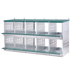 10-Bay Metal Nest Box-Wall Mount for Hens/Ducks, Easy Egg Collection & Assembly, Vented Galvanized Steel Coop Equipment Grenn