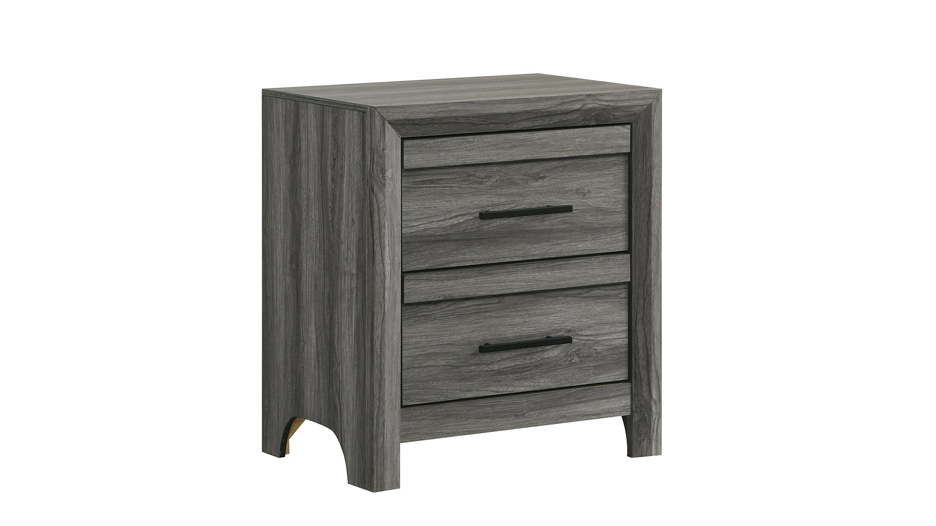 Denver Modern Style 2-Drawer Night stand Made with Wood in Gray  same as G150108547  (NJ inventory)