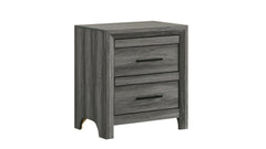 Denver Modern Style 2-Drawer Night stand Made with Wood in Gray  same as G150108547  (NJ inventory)