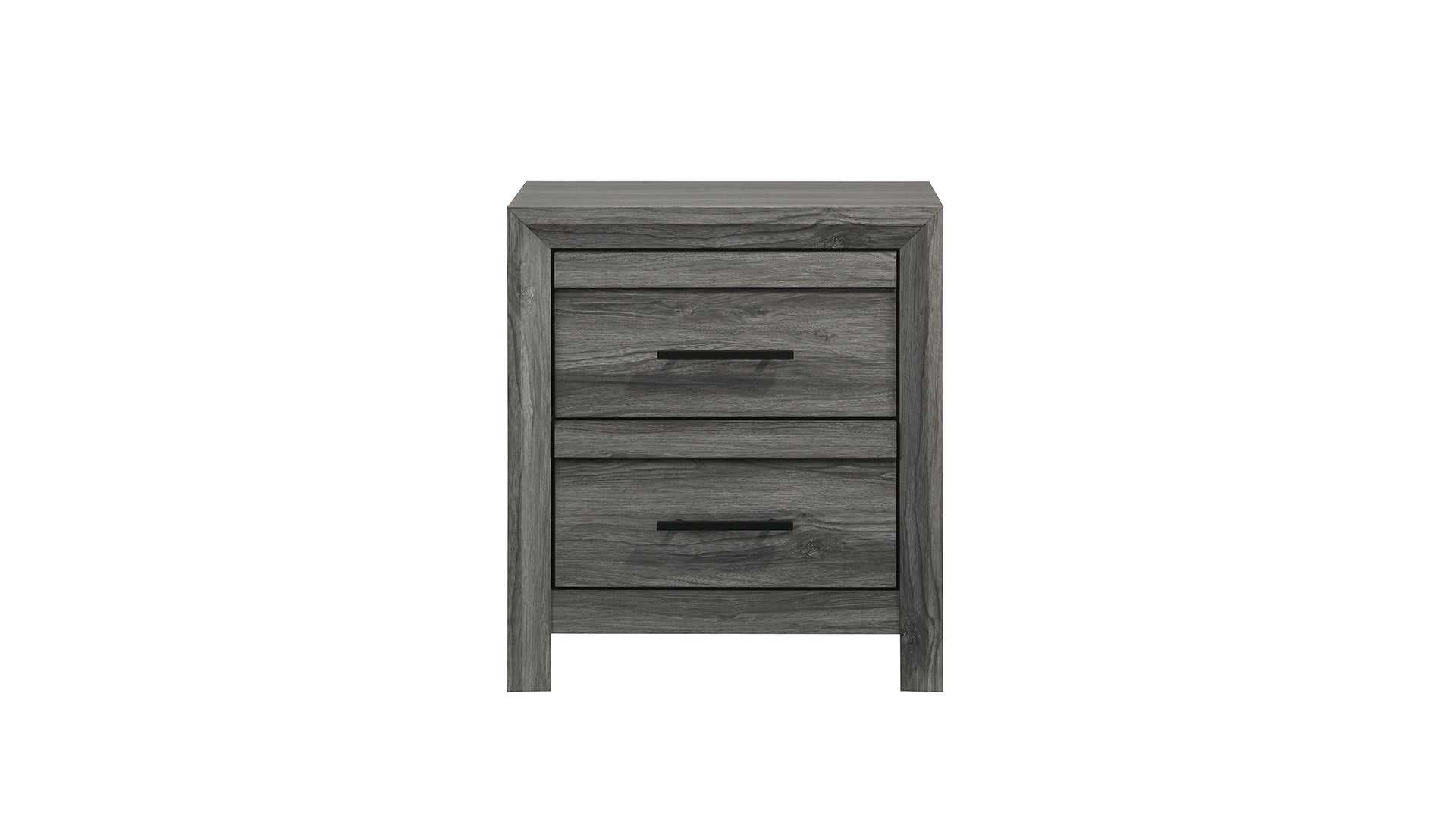 Denver Modern Style 2-Drawer Night stand Made with Wood in Gray  same as G150108547  (NJ inventory)
