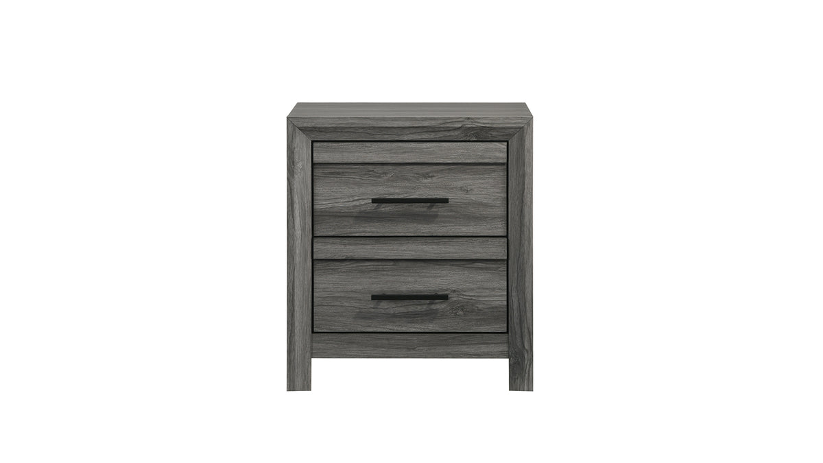 Denver Modern Style 2-Drawer Night stand Made with Wood in Gray  same as G150108547  (NJ inventory)