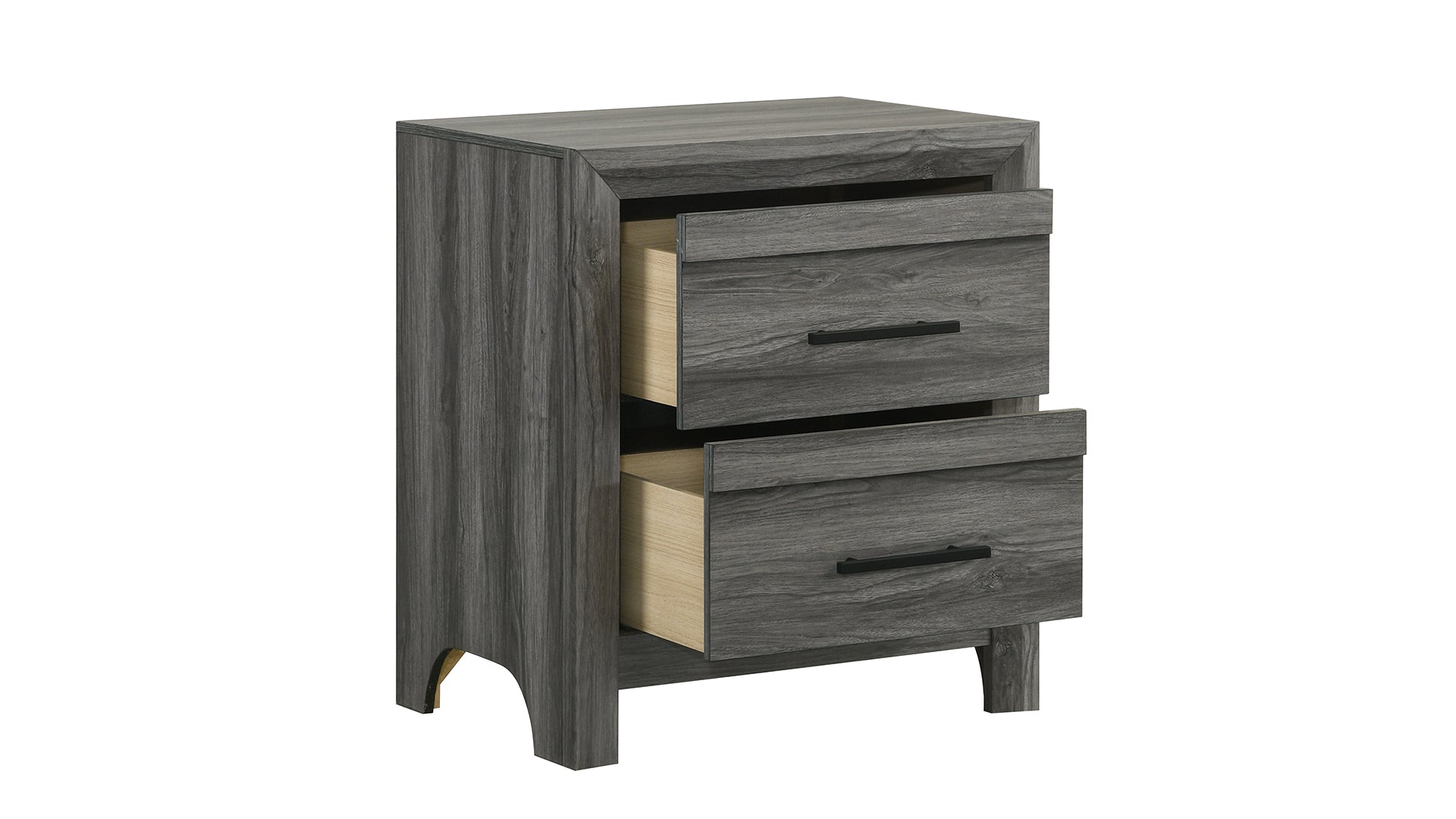 Denver Modern Style 2-Drawer Night stand Made with Wood in Gray  same as G150108547  (NJ inventory)