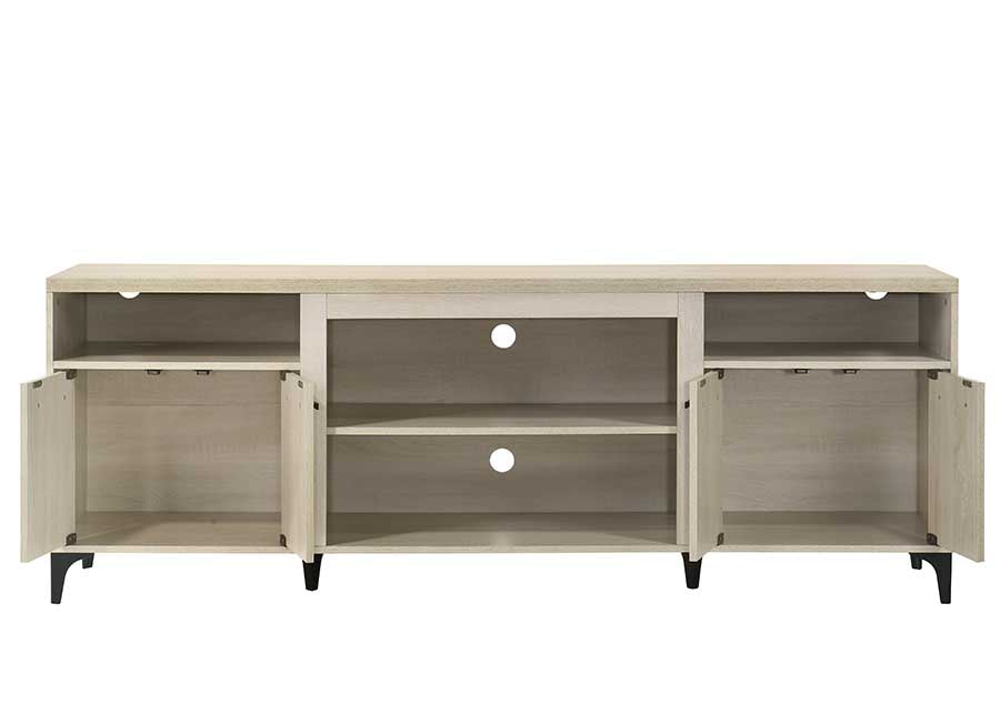 Enzo 70"W Oak Finish 4-Door TV Stand
