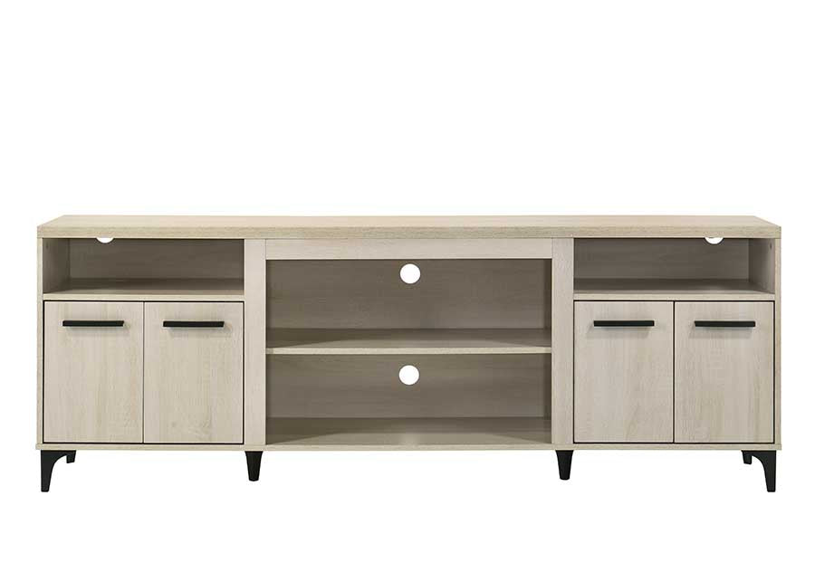 Enzo 70"W Oak Finish 4-Door TV Stand