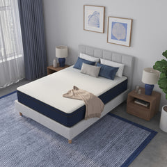 12 Inch Queen size Medium Firm Euro Top Hybrid Cooling Gel Infused Pocket Spring and Memory Foam Mattress, Bed in a Box, CertiPUR-US Certified