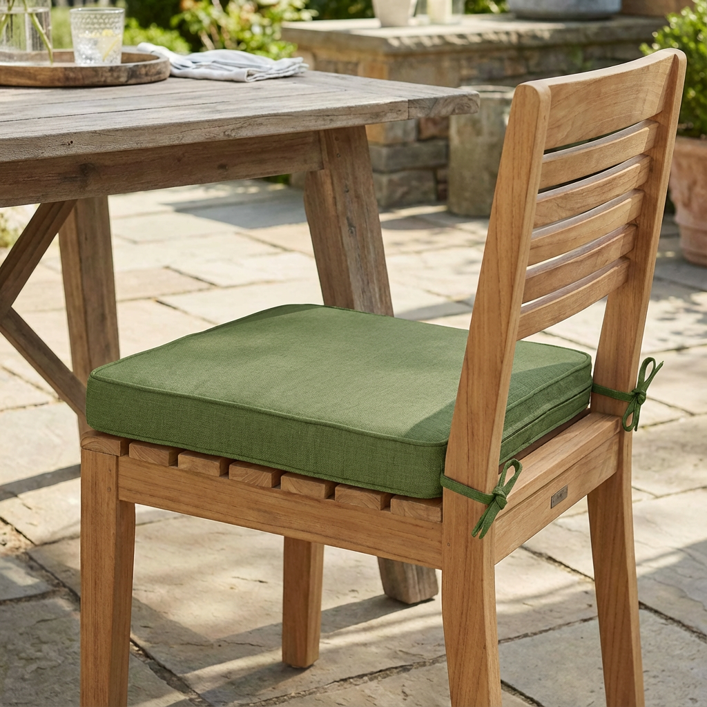 Noah Outdoor Dining Chair Cushion, Green