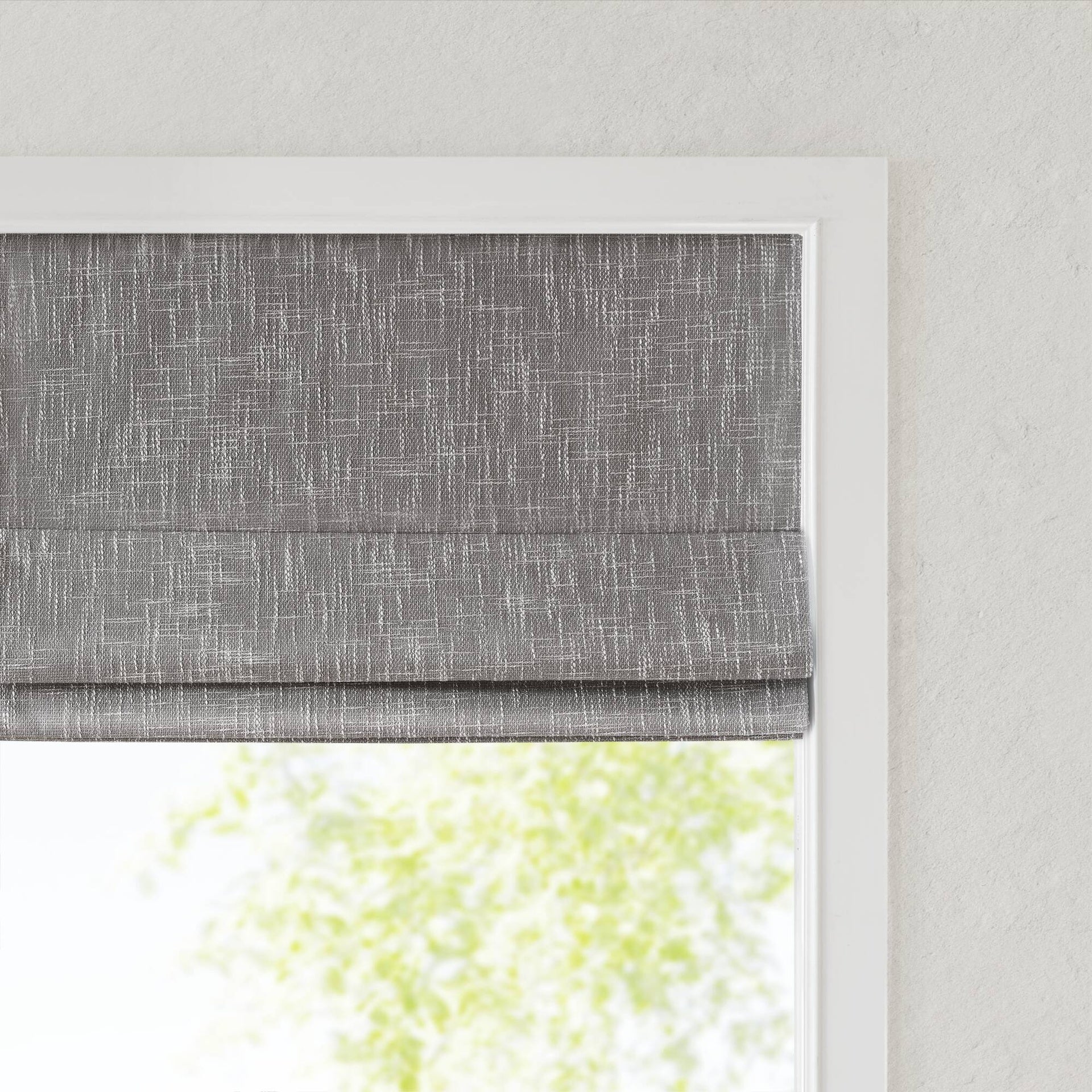 1 PCS 27x64" Total Blackout Cordless Roman Shade Grey