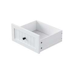 K&K 48 inch Large Kitchen Island with Drop Leaf,Power Outlet,Internal Storage Rack,Rolling Kitchen Storage Cart on 5 Wheels with 5 Open Side Racks for Kitchen,White (Two Packages)(Not Include Stools)