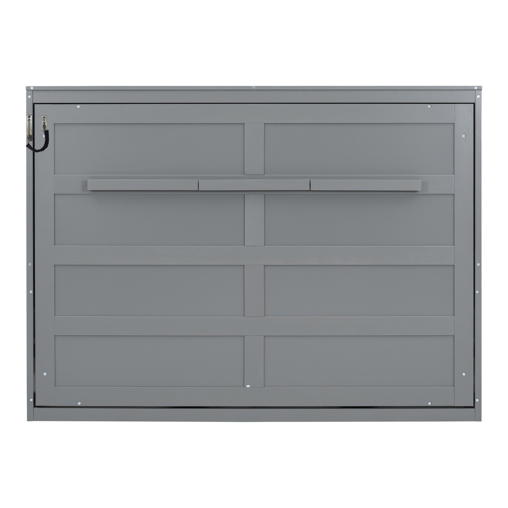 Queen Size Murphy Bed Wall Bed,Gray