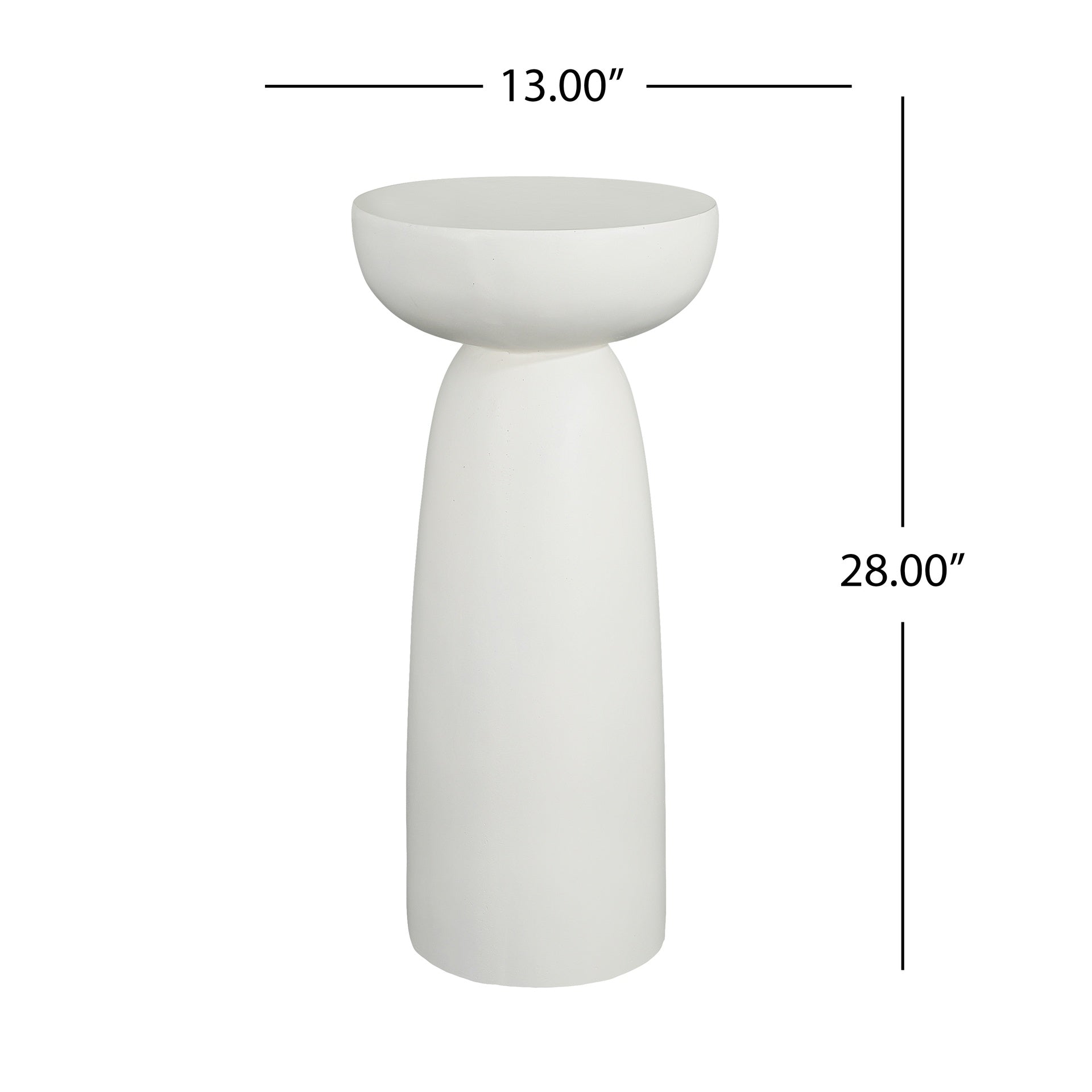 Magnesium Oxide Plant Stand, 28 Inch