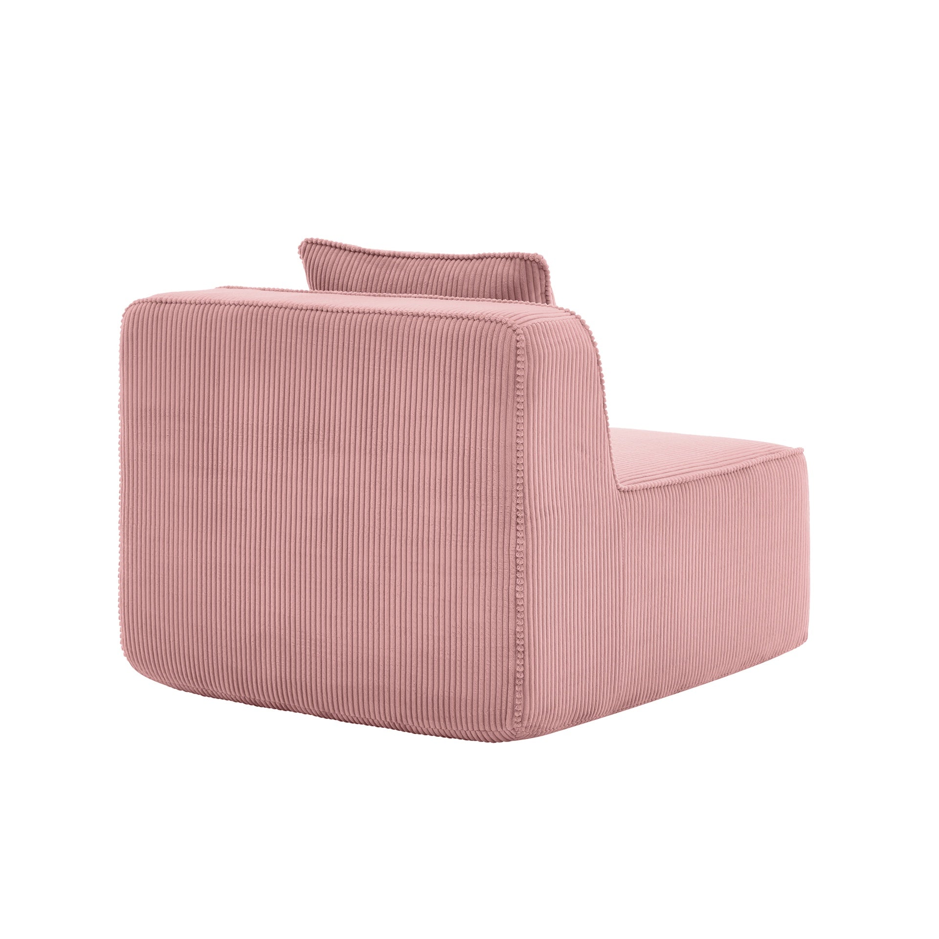 Martha Armless Sofa W/Pillow Corduroy -Pink