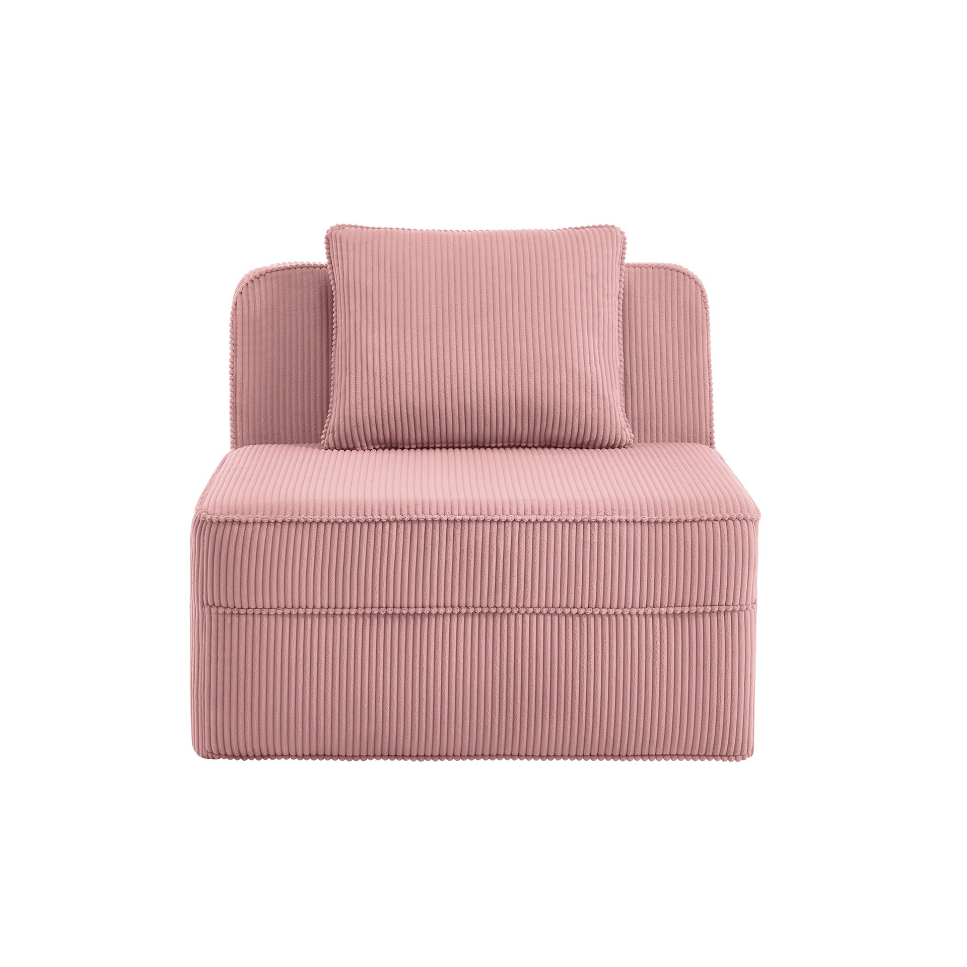 Martha Armless Sofa W/Pillow Corduroy -Pink
