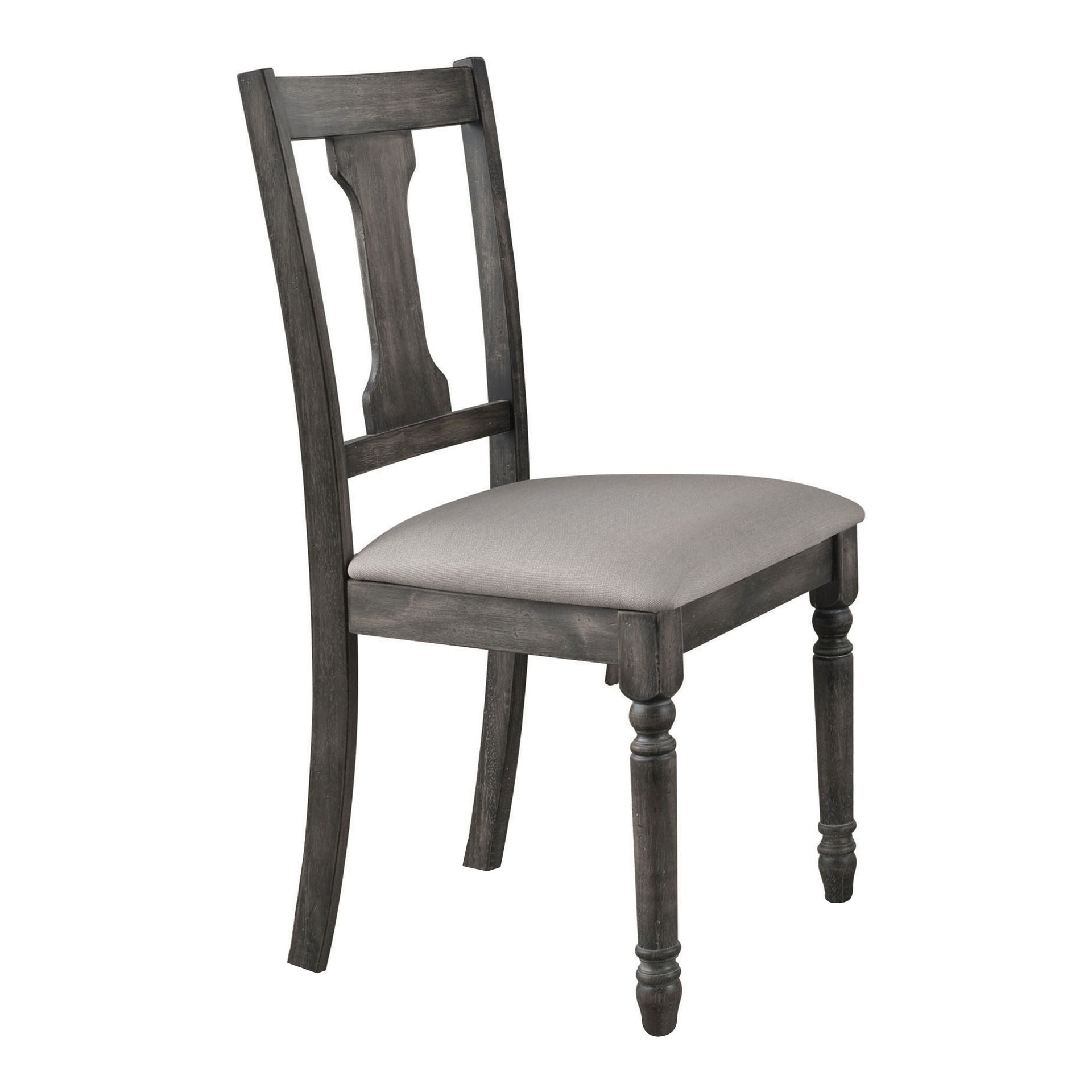 Tan and Weathered Grey Open Back Side Chairs (Set of 2)