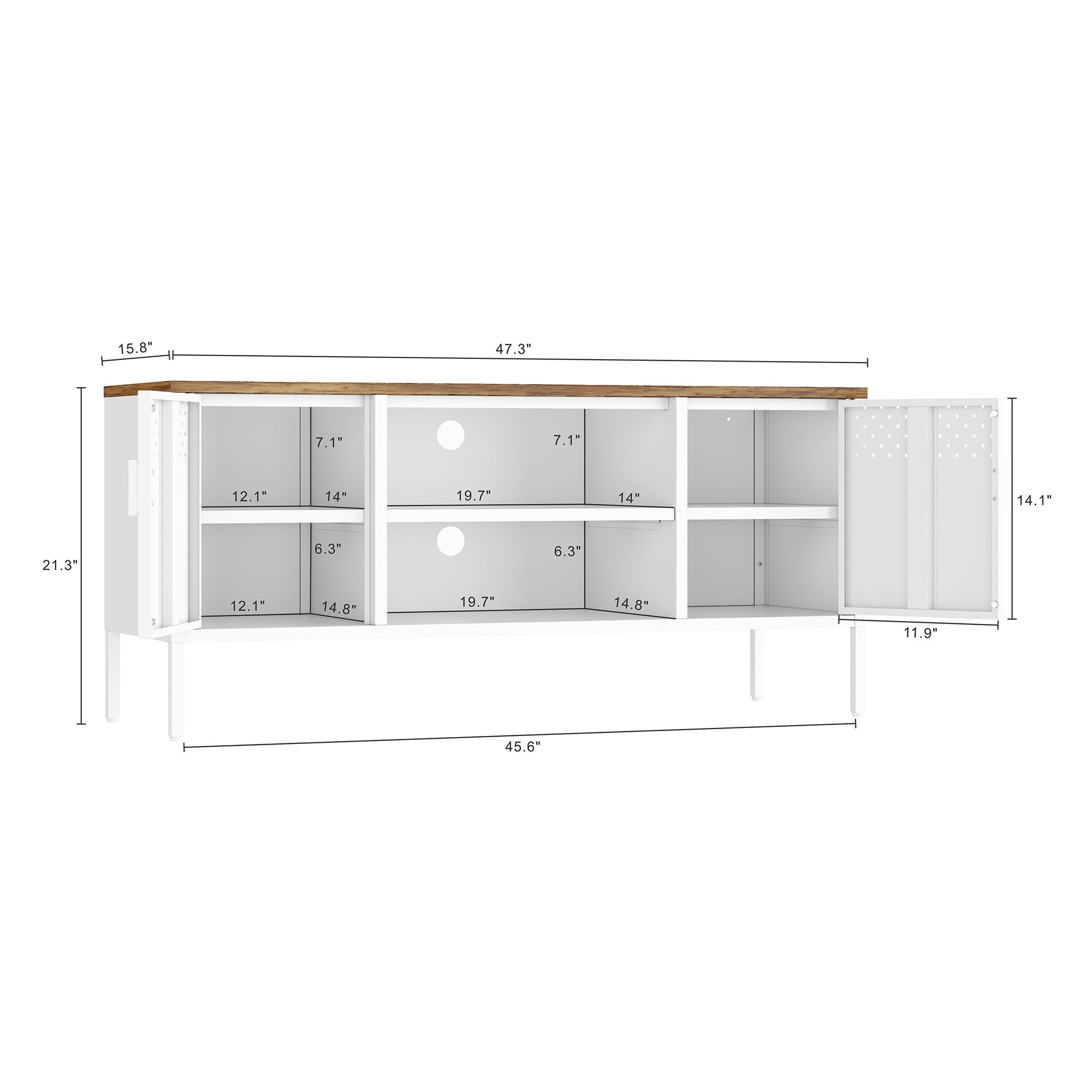 Storage Cabinet in White