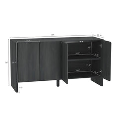Sideboard in Charcoal Gray