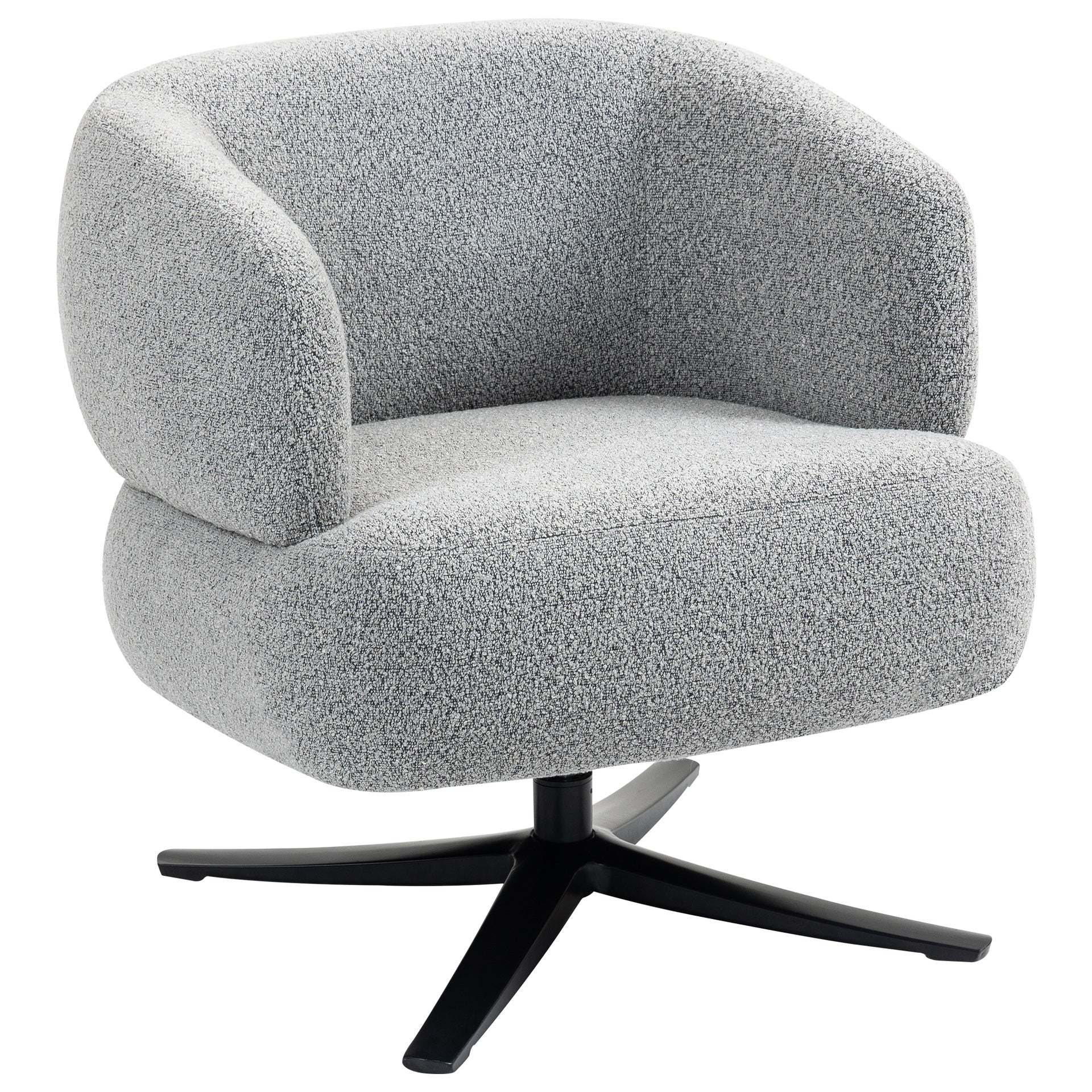 Cuddle-style leisure swivel sofa chair, suitable for balconies, studies and living rooms,  grey