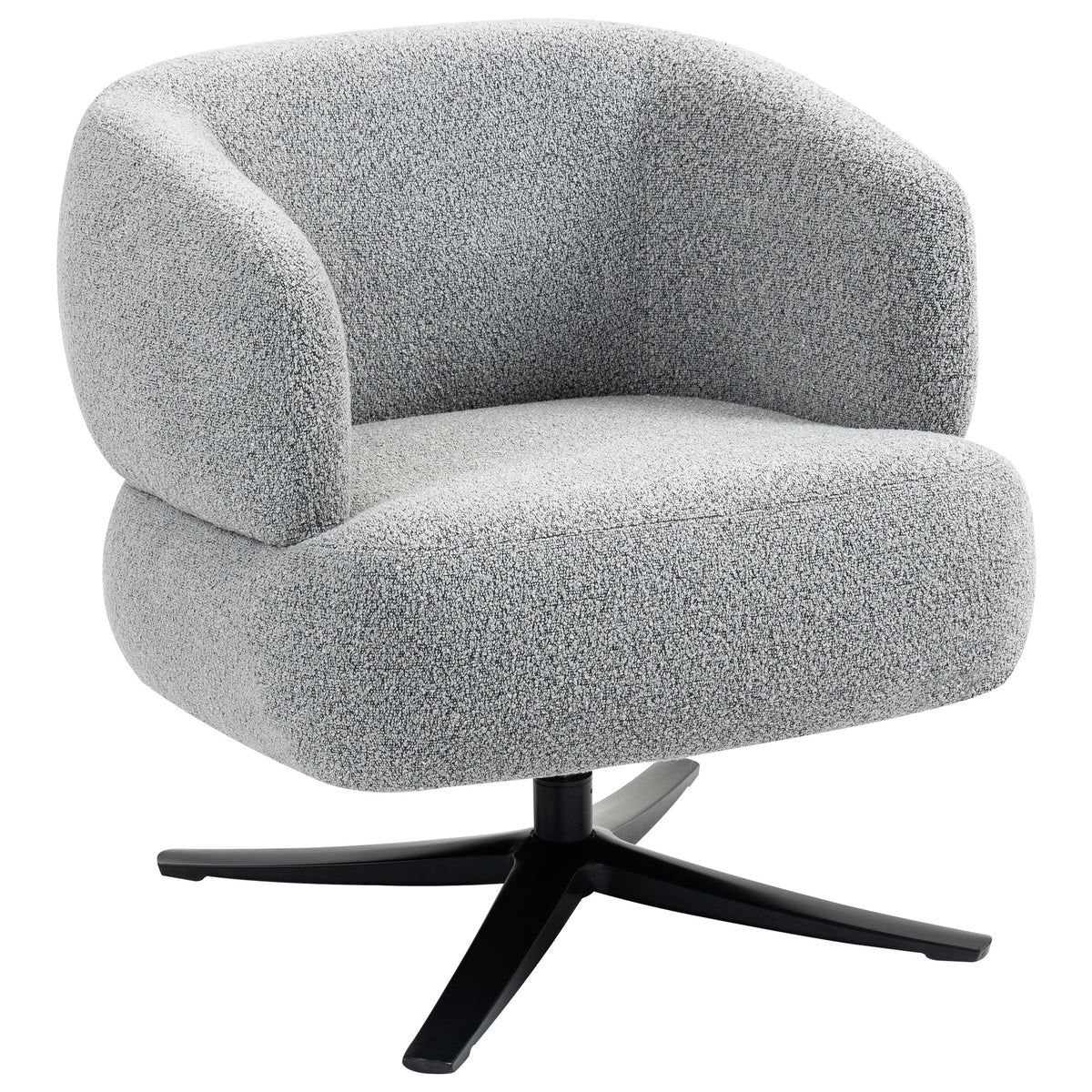 Cuddle-style leisure swivel sofa chair, suitable for balconies, studies and living rooms,  grey