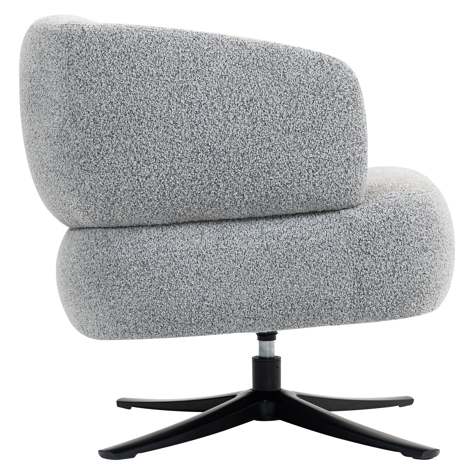Cuddle-style leisure swivel sofa chair, suitable for balconies, studies and living rooms,  grey