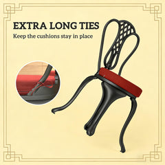 Soft Dining Chair Cushions,Set of 4 Round Seat Cushions