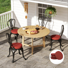 Soft Dining Chair Cushions,Set of 4 Round Seat Cushions