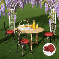 Soft Dining Chair Cushions,Set of 4 Round Seat Cushions