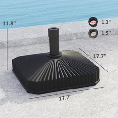 Easy assembly Umbrella Base,Square Heavy Duty Outdoor Umbrella Stand Base,Square Patio Umbrella Base Holder