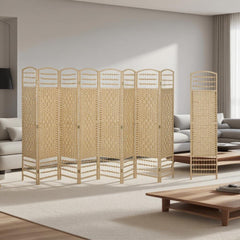 8 Panel Folding Room Divider Screen Privacy Screen Freestanding