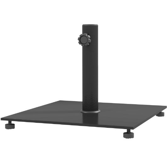 Convenient Metal Umbrella Stand Base with Adjustable Foot Pads,Heavy Duty Patio Umbrella Holder,Square Patio Umbrella Base