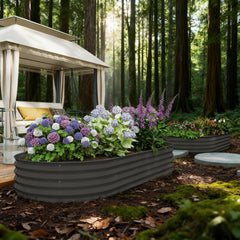 2PCS Raised Beds  7' x 3' x 1' Raised Garden Bed Set
