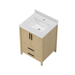 24" Bathroom Vanity Cabinet,Freestangding storage Vanity Cabinet with Countertop & Faucet Hole