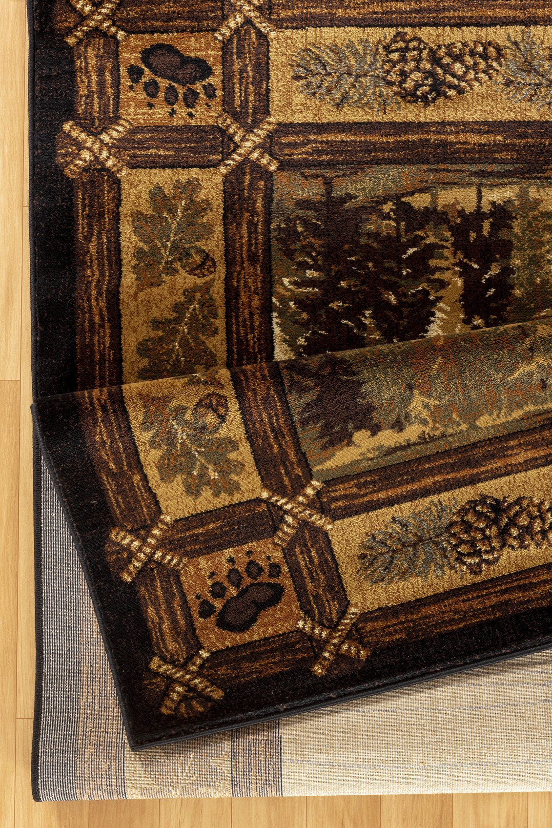 Nature's Nest GC_CBL3009 Multi 2 ft. x 3 ft. Lodge Area Rug