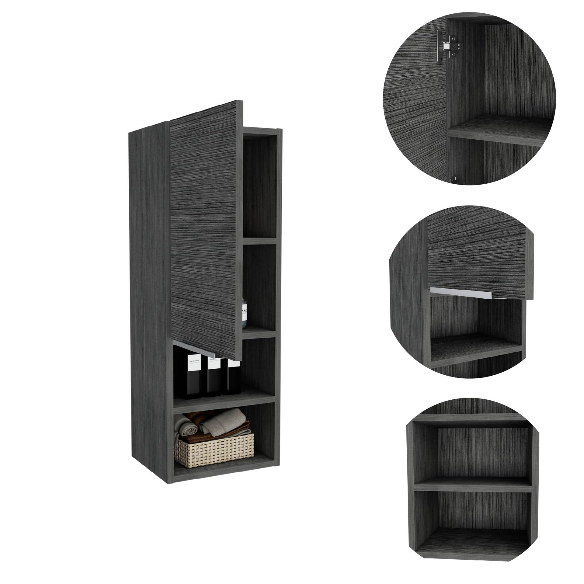 Medicine Cabinet  Hazelton,Bathroom, Smokey Oak Finish