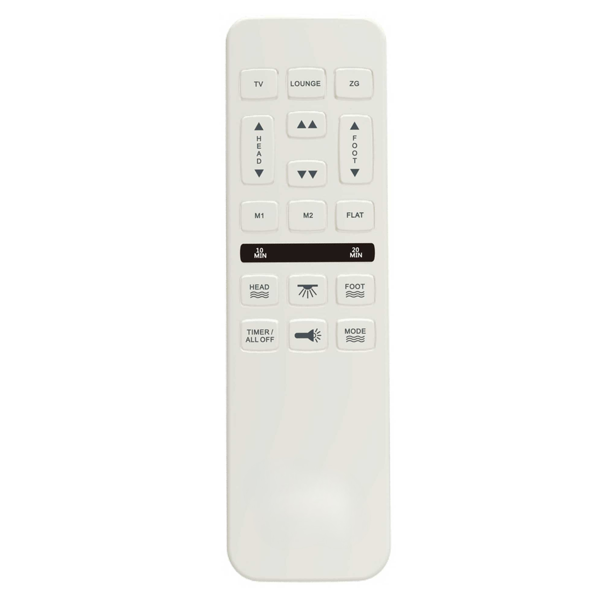 Twin XL Adjustable Bed Base with Three Vibration Modes and Head and Foot Position Adjustments