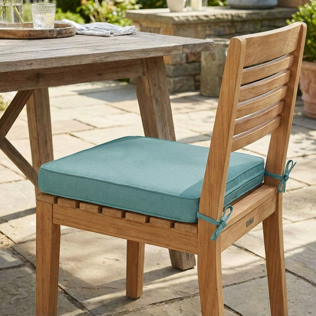 Noah Outdoor Dining Chair Cushion, Teal