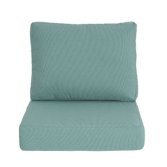 Noah Outdoor Club Chair Cushion Set, Seat Cushion and Back Cushion, Teal