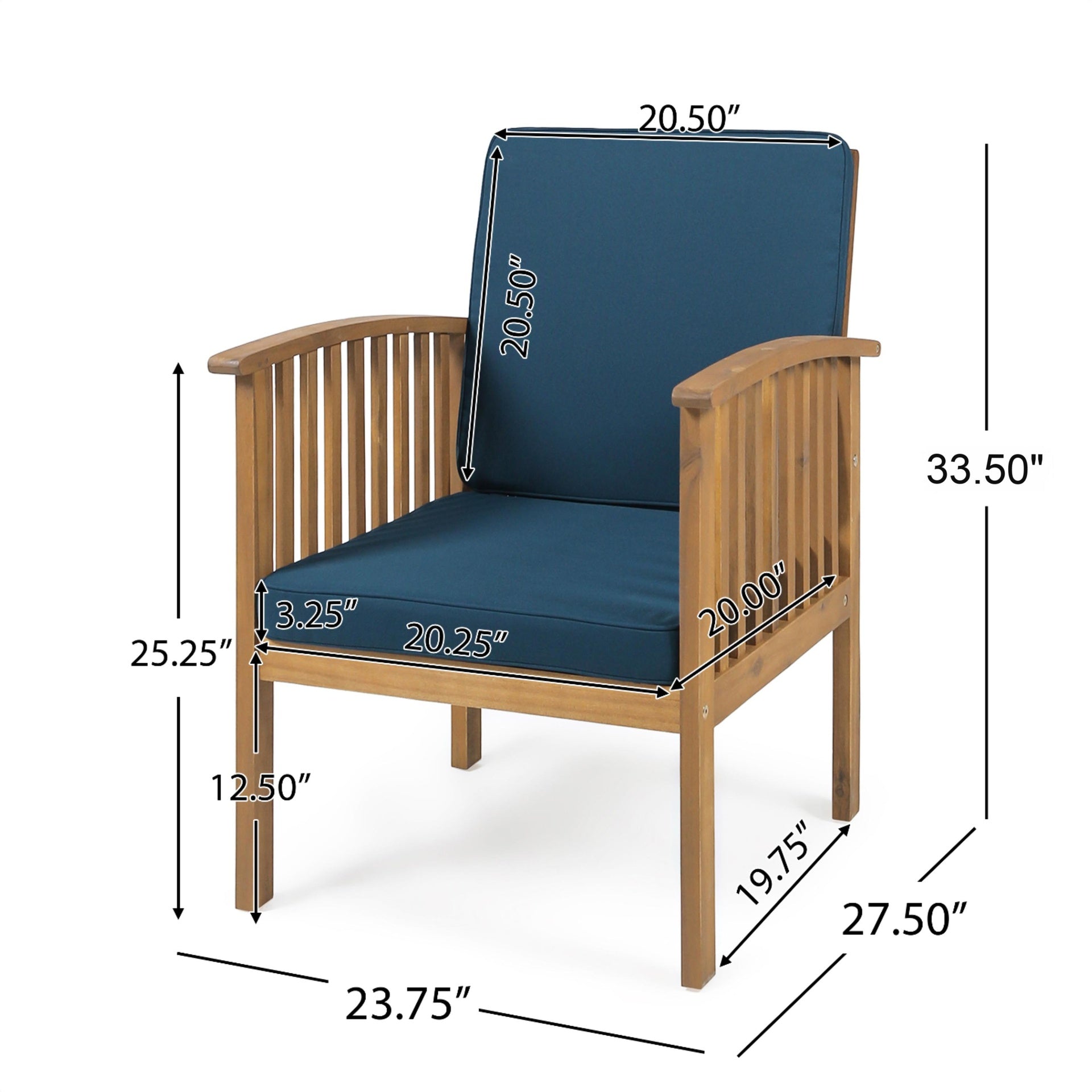 CASA ACACIA CLUB CHAIR MP2(set of 2)