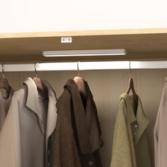 4 Doors Wardrobe Closet with Mirror, LED Wardrobe with Doors and 2 Drawers, Wooden Wardrobe Storage Cabinet with Hanging Rod, Adjustable Shelves, Natural