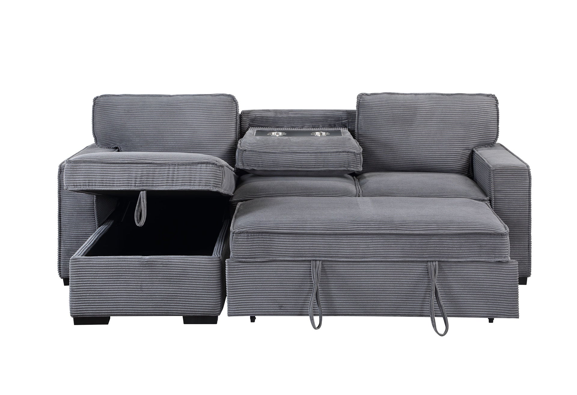 TERRITORY LIGHT GREY PULL OUT SOFA BED