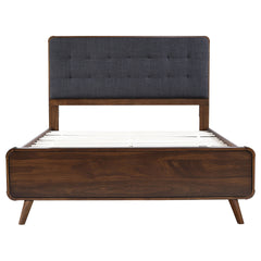 Carson Carrington Dark Walnut Queen Platform Bed