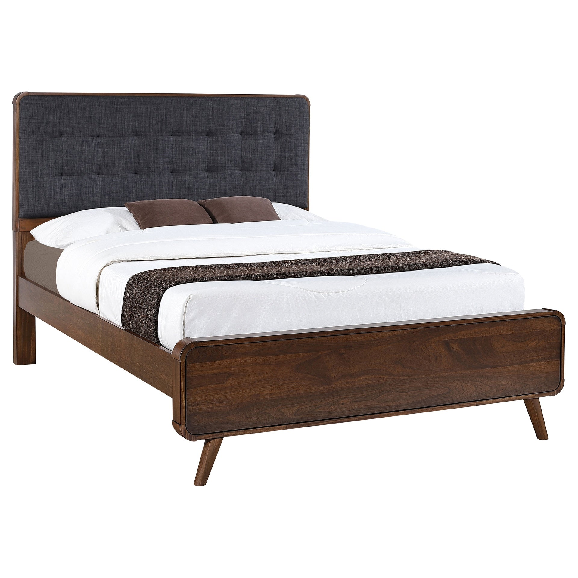 Carson Carrington Dark Walnut Queen Platform Bed