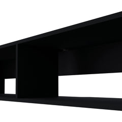 Wenge 2-Shelf Central Floating Media Rack