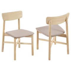 Svenstra White Washed Dining Side Chair (Set of 2)