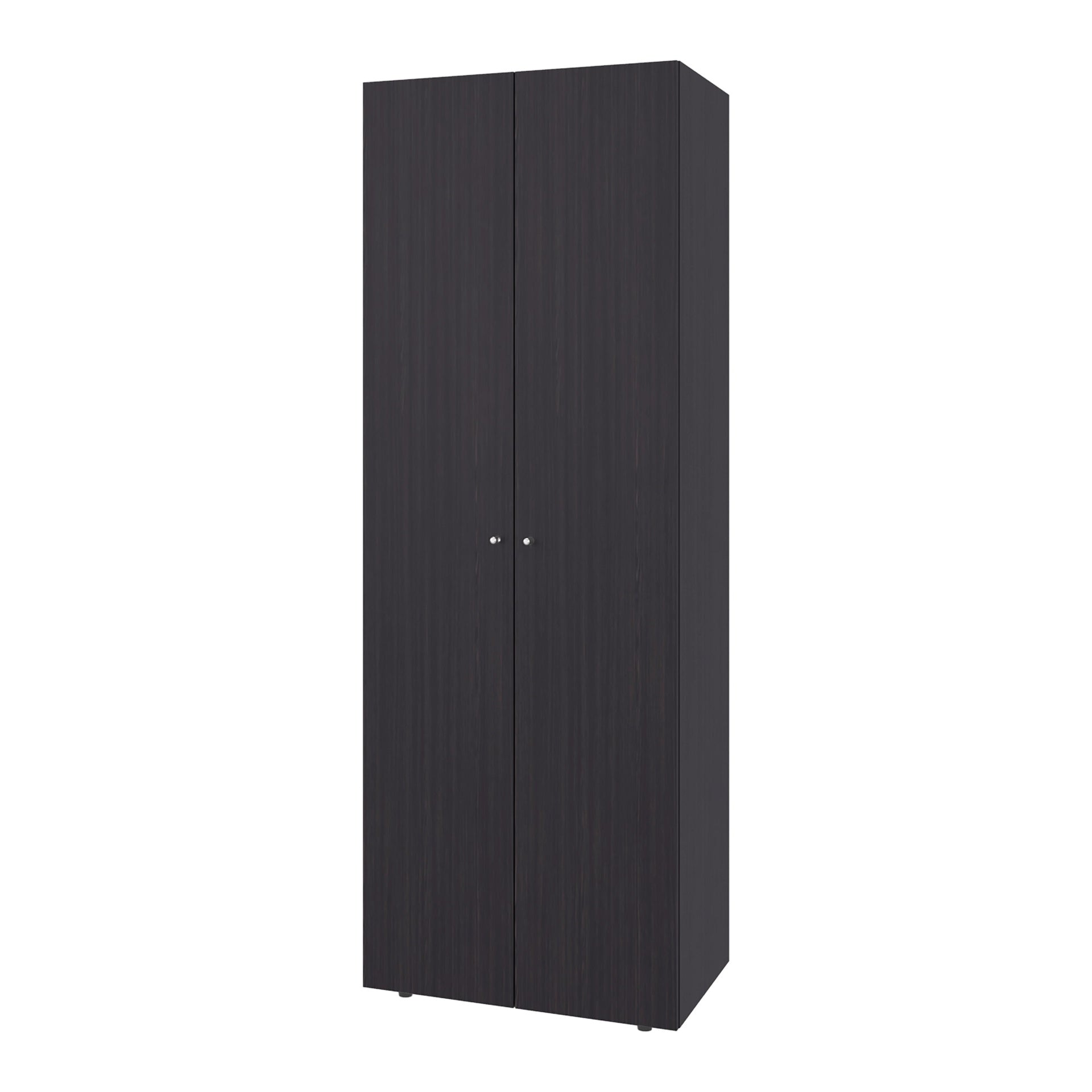 Wenge 2-Door Tall Wardrobe Cabinet