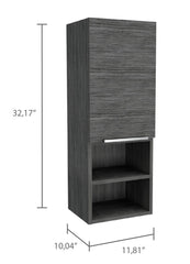 Smokey Oak Rectangle 2-Shelf Medicine Cabinet
