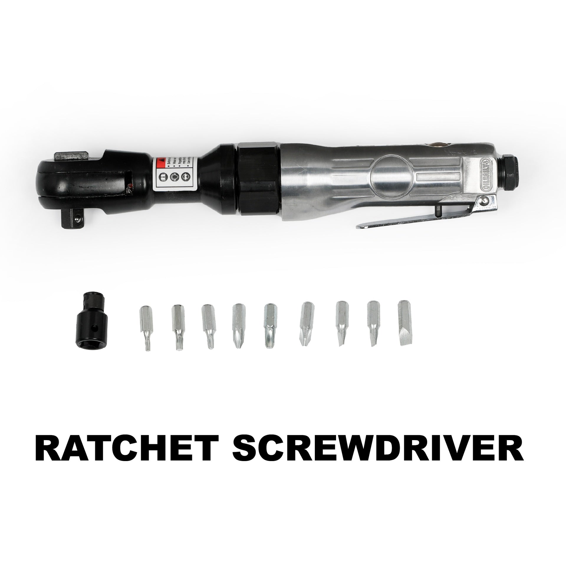 71 Piece Air Tool and Accessories Kit, Impact Wrench, Air Ratchet, Die Grinder, Aire Hammer, Hose Fittings, Storage Case