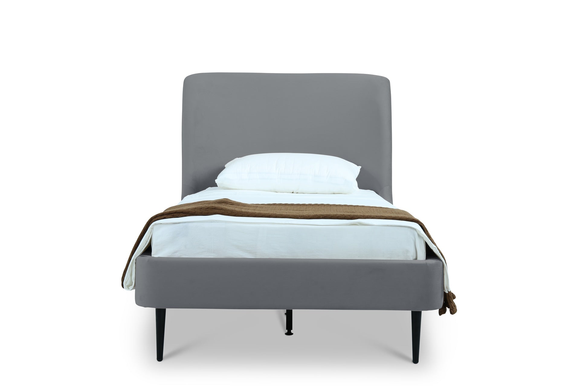Twin Bed in Gray and Black