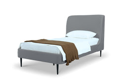 Twin Bed in Gray and Black